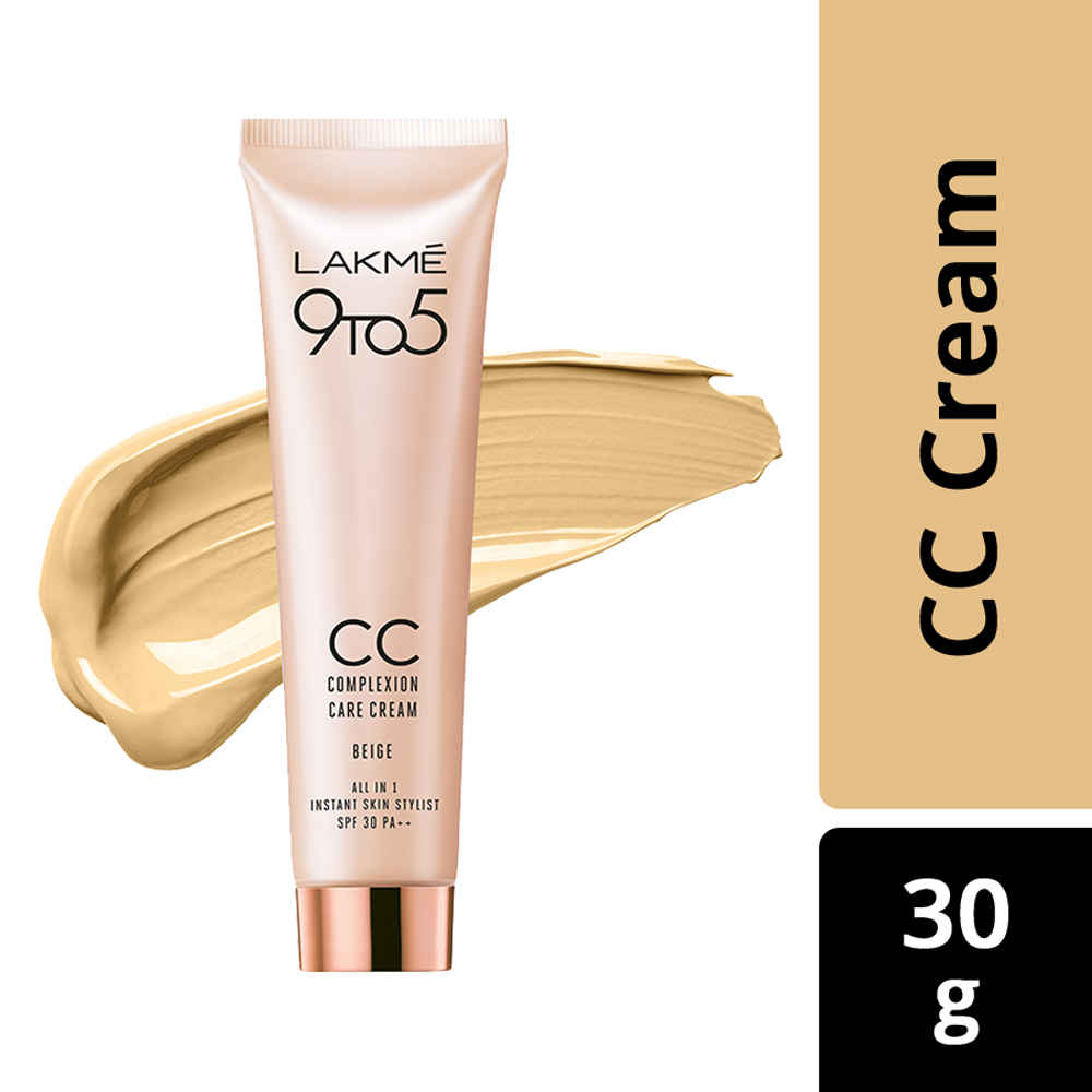 Buy Lakme 9 to 5 Complexion Care Face Cream | Enhances Glow | Tinted Moisturiser | Beige | 30G - Purplle