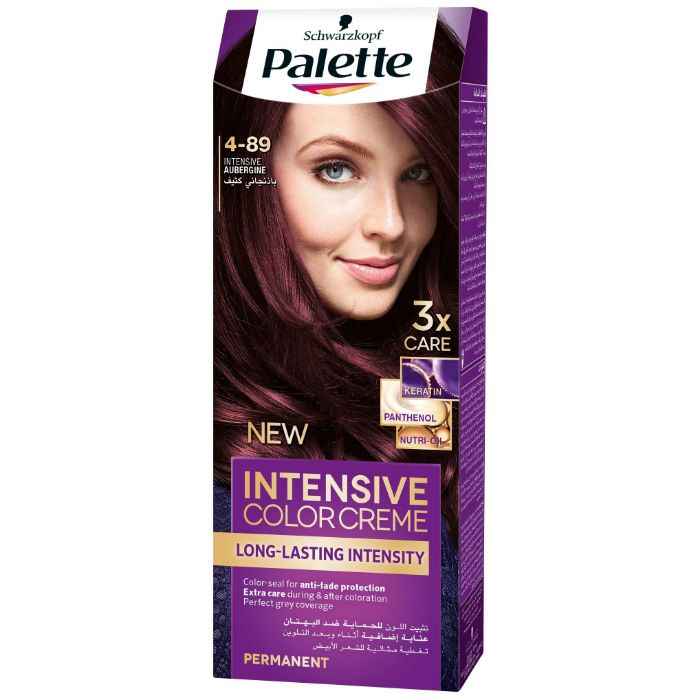 Buy Schwarzkopf Palette Intensive Color Cream Long Lasting Intensity 4-89 Intensive Aubergine (110 ml) - Purplle