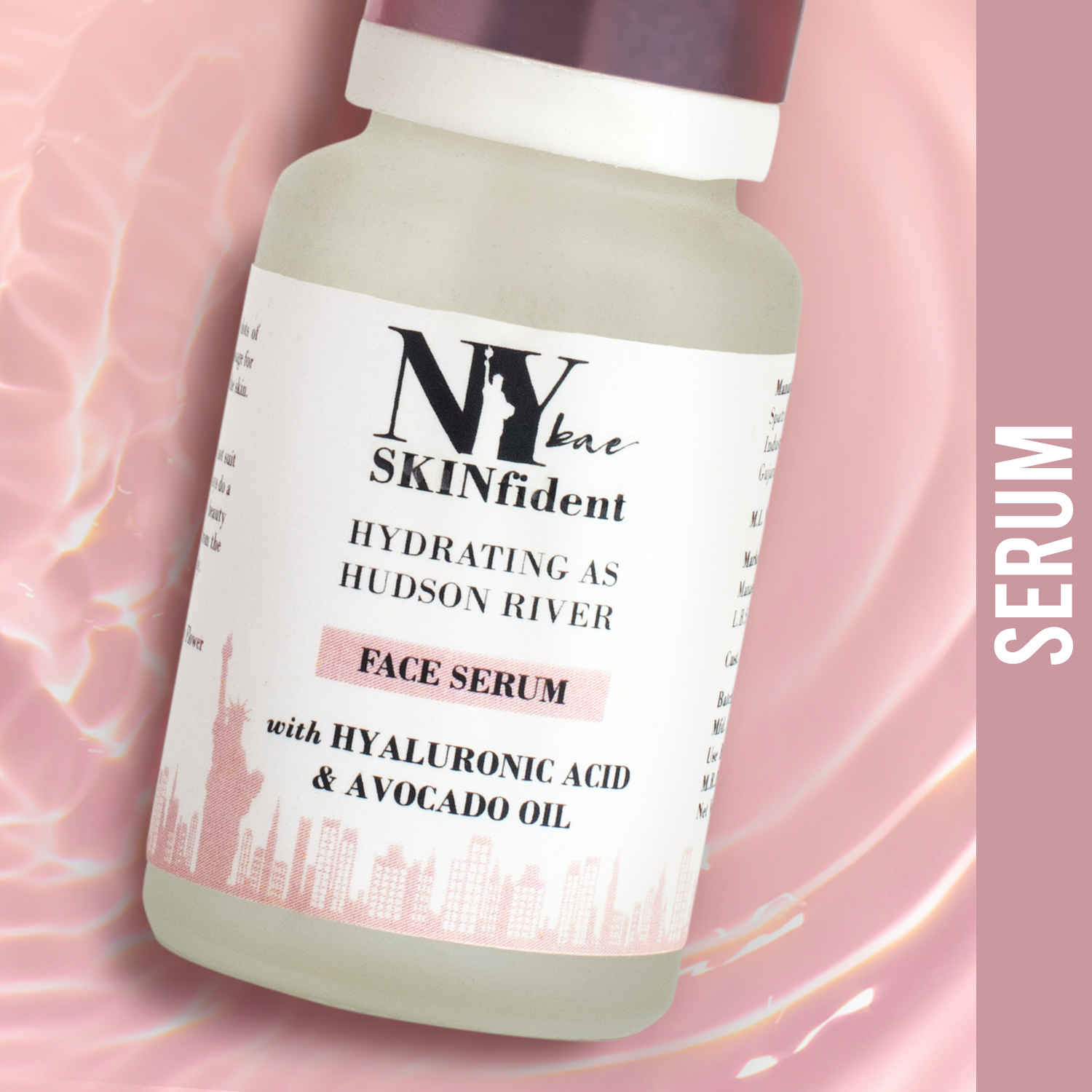 Buy NY Bae SKINfident Serum with Hyaluronic Acid & Avocado Oil, Hydrating as Hudson River (10 ml) - Purplle