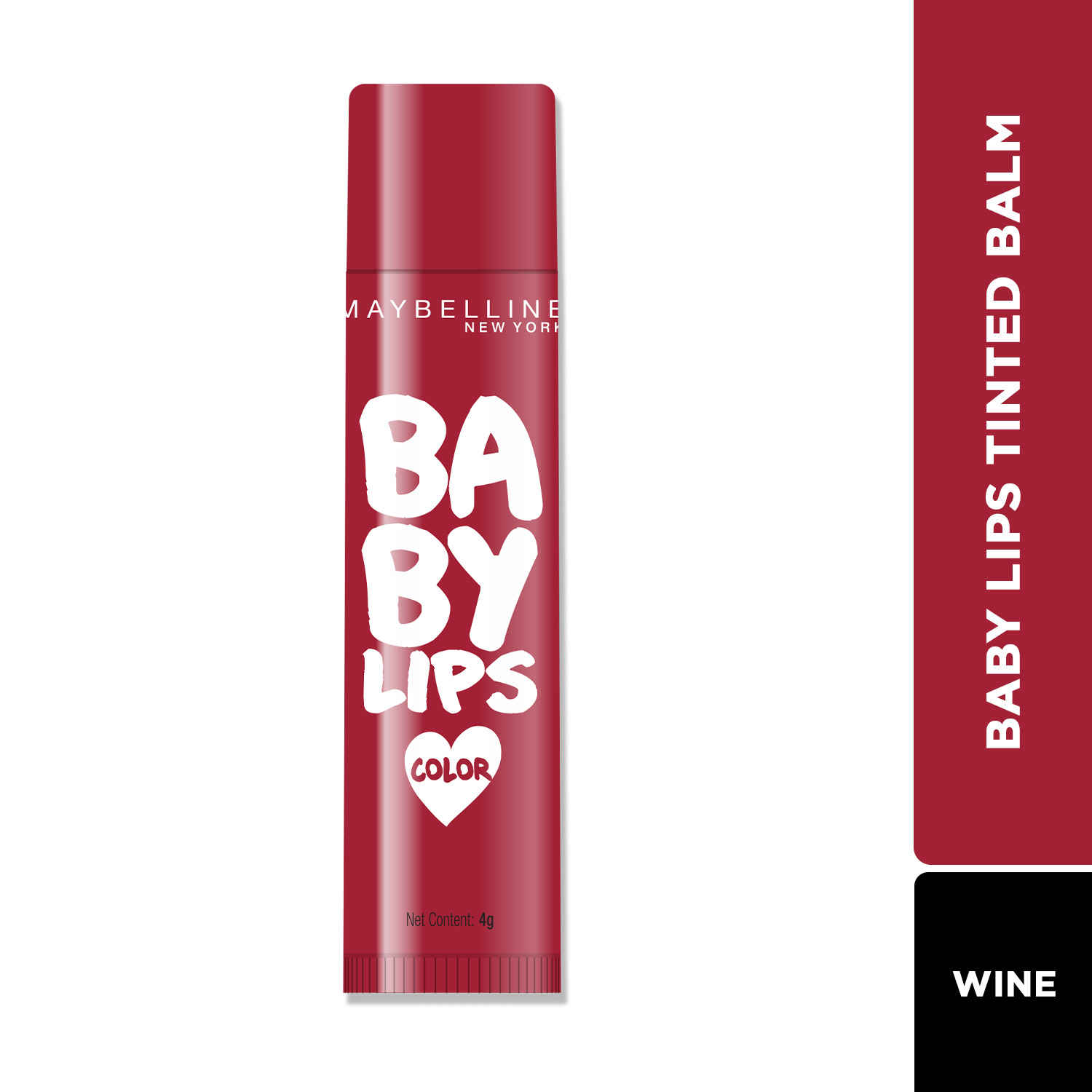 Buy Maybelline New York Baby Lips Loves NYC Tinted Lip Balm for dark & pigmented lips, Highline Wine, 4g - Purplle