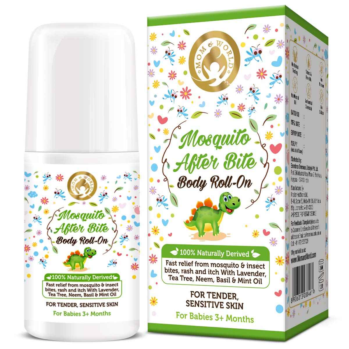 Buy Mom & World Baby Mosquito Repellent After Bite Roll On (50 ml) - Purplle