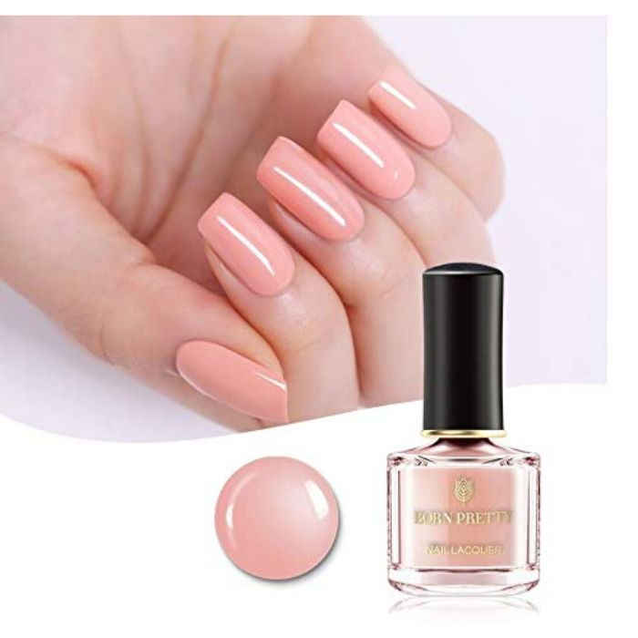 Buy BORN PRETTY Rose Gold Series Nail Polish Pink Glitter Sequins Nail Polish Shinny Nail Art Lacquer Varnish (Think Again) (BP-EL01) (6 ml) - Purplle