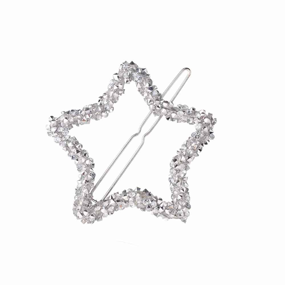 Buy Ferosh Clora Silver Shining Star Hair Pin - Purplle