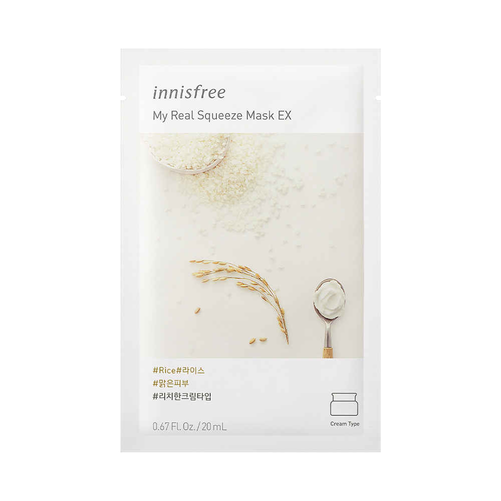 Buy Innisfree My Real Squeeze Mask - Rice (20 ml) - Purplle