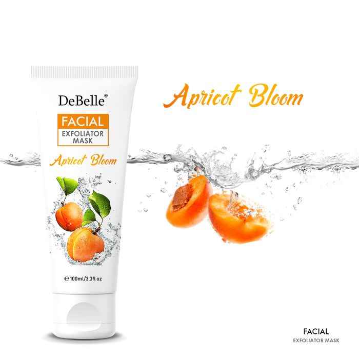 Buy DeBelle Facial Exfoliator Mask (Face Scrub + Mask) 100 ml - Apricot Bloom - Purplle