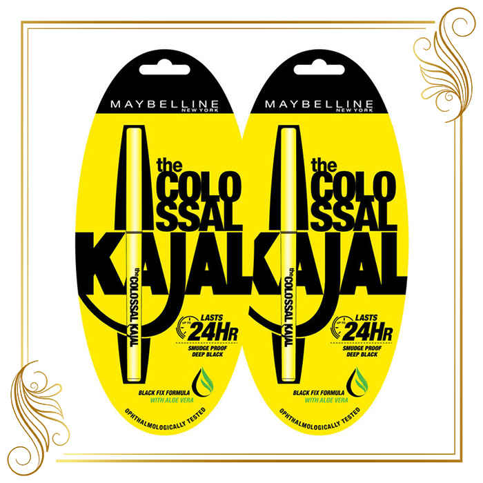 Buy Maybelline New York Colossal Kajal Promo (Pack of Two at 30% Off) - Purplle