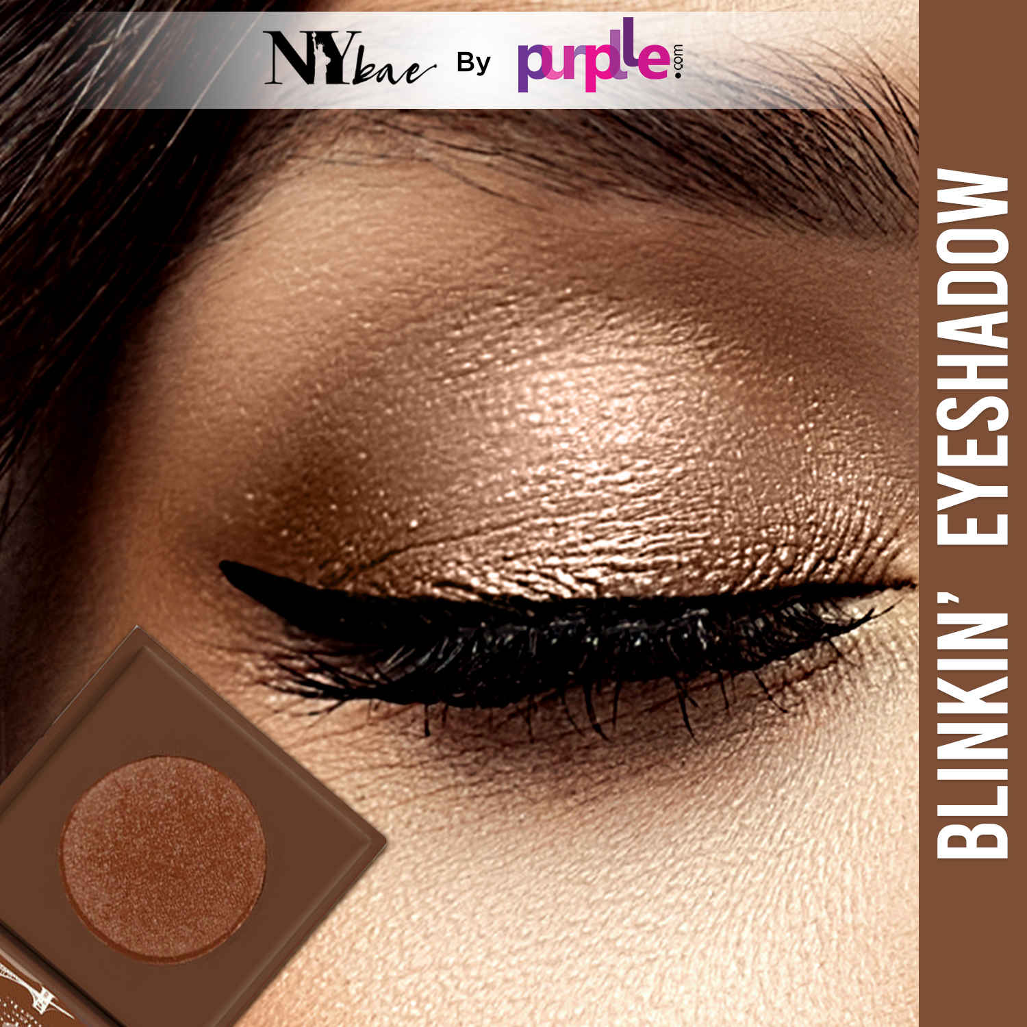 Buy NY Bae Blinkin' Eyeshadow - Brooklyn 6 (1.2 g) | Brown | Single Eyeshadow | Shimmer Finish | High Colour Payoff | Long lasting | Lightweight - Purplle