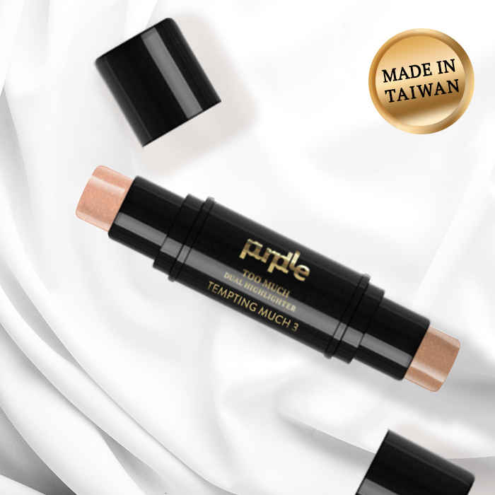 Buy Purplle Dual Highlighter, Too Much - Tempting Much 3 | Ultra Shimmery | High Pigmentation | Lifts Face | Blendable | Long Lasting | Multi-use (8 g) - Purplle
