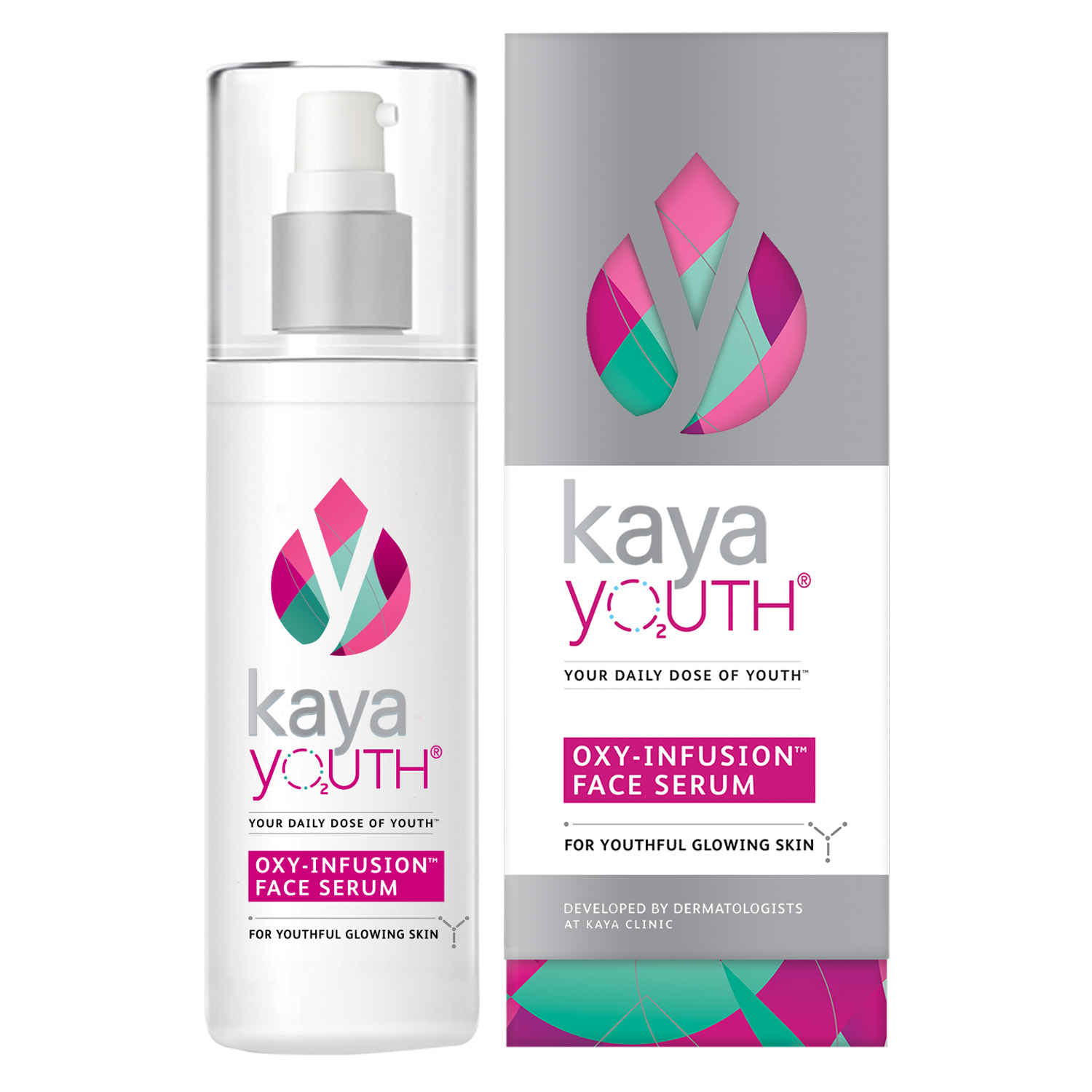 Buy Kaya Youth Oxygen Boost Face Serum,Youthful,Glowing & Radiant Skin,Reduces Dark Spots,Fine lines,Uneven Skin Tone,Developed by Dermatologists (50 ml) - Purplle