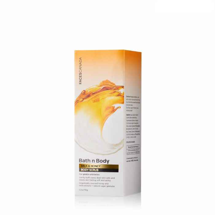 Buy Faces Canada Bath N Body Milk & Honey Body Scrub (150 g) - Purplle