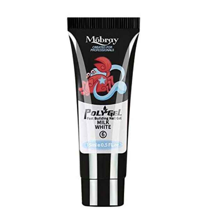 Buy Mobray Poly Gel Extend Builder Polygel Finger Nail Extension UV LED Acrylic Builder Gel (Milk White_06_15 ml) - Purplle