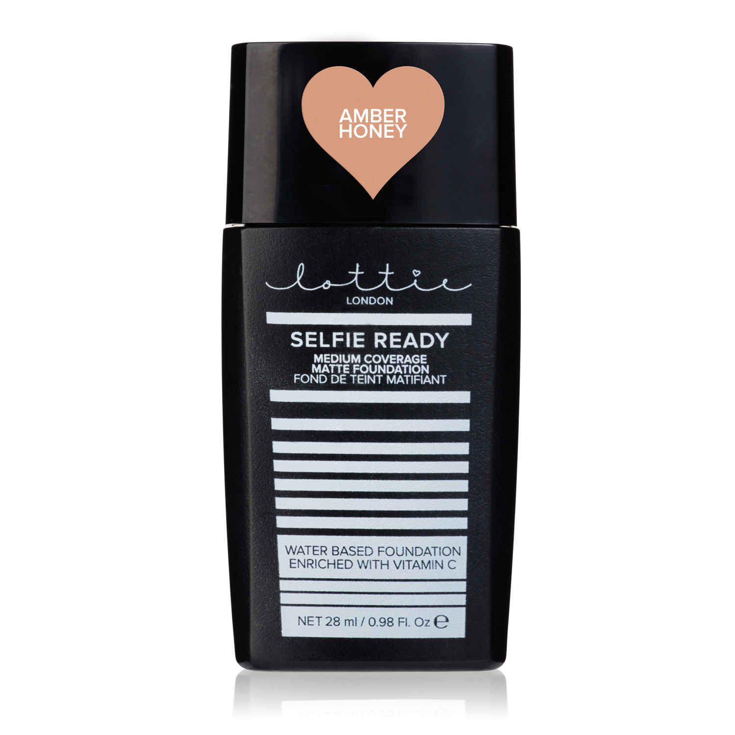 Buy Lottie London Selfie Ready Foundation- Medium Coverage Matte Foundation Amber Honey (28 ml) - Purplle