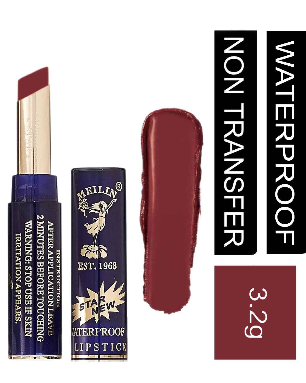 Buy Meilin Non Transfer Waterproof Matte Lipstick, 856 Garnet - Purplle