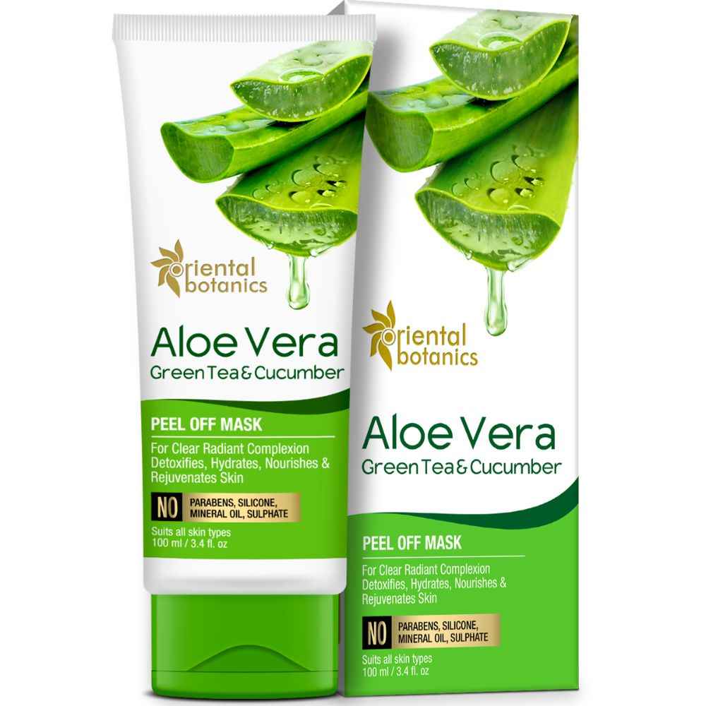 Buy Oriental Botanics Aloe Vera, Green Tea & Cucumber Peel Off Mask (100 ml) - Purplle