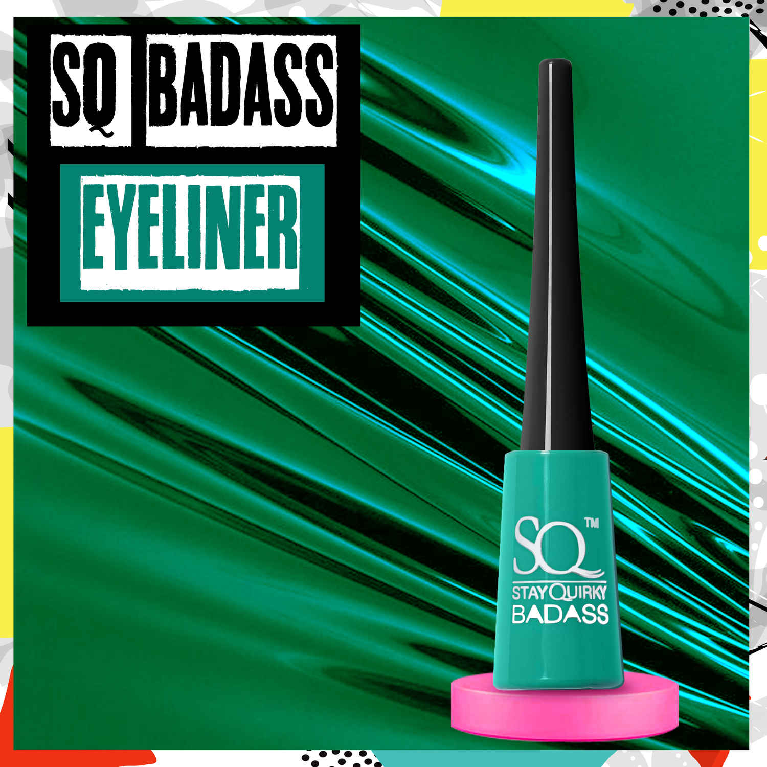 Buy Stay Quirky Badass Eyeliner with a Badass Upgrade - Green (3.8ml) - Purplle