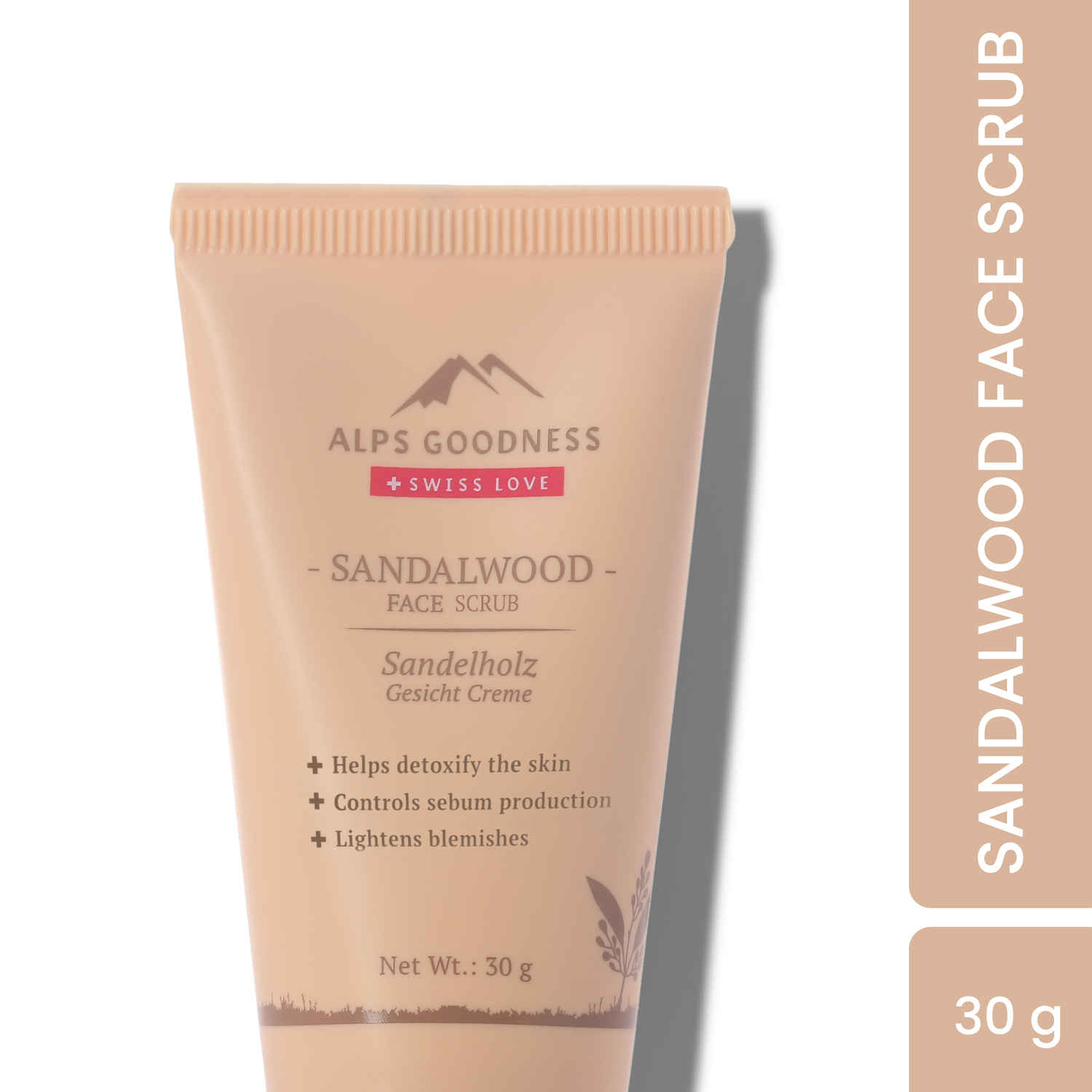 Buy Alps Goodness Sandalwood Face Scrub (30g) - Purplle