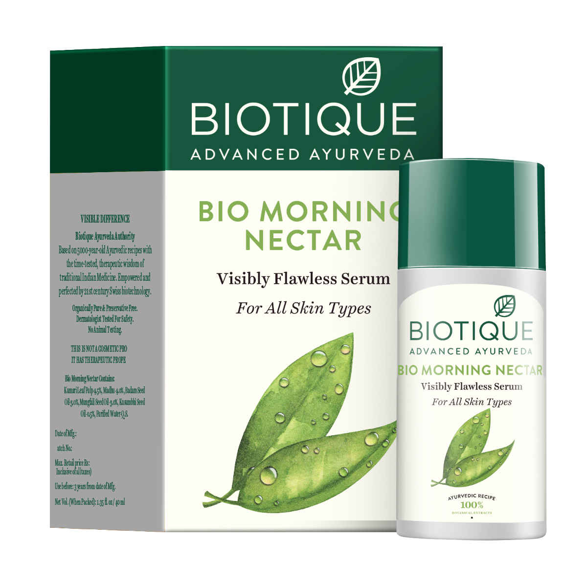 Buy Biotique Bio Morning Nectar Visibly Flawless Serum (40 ml) - Purplle