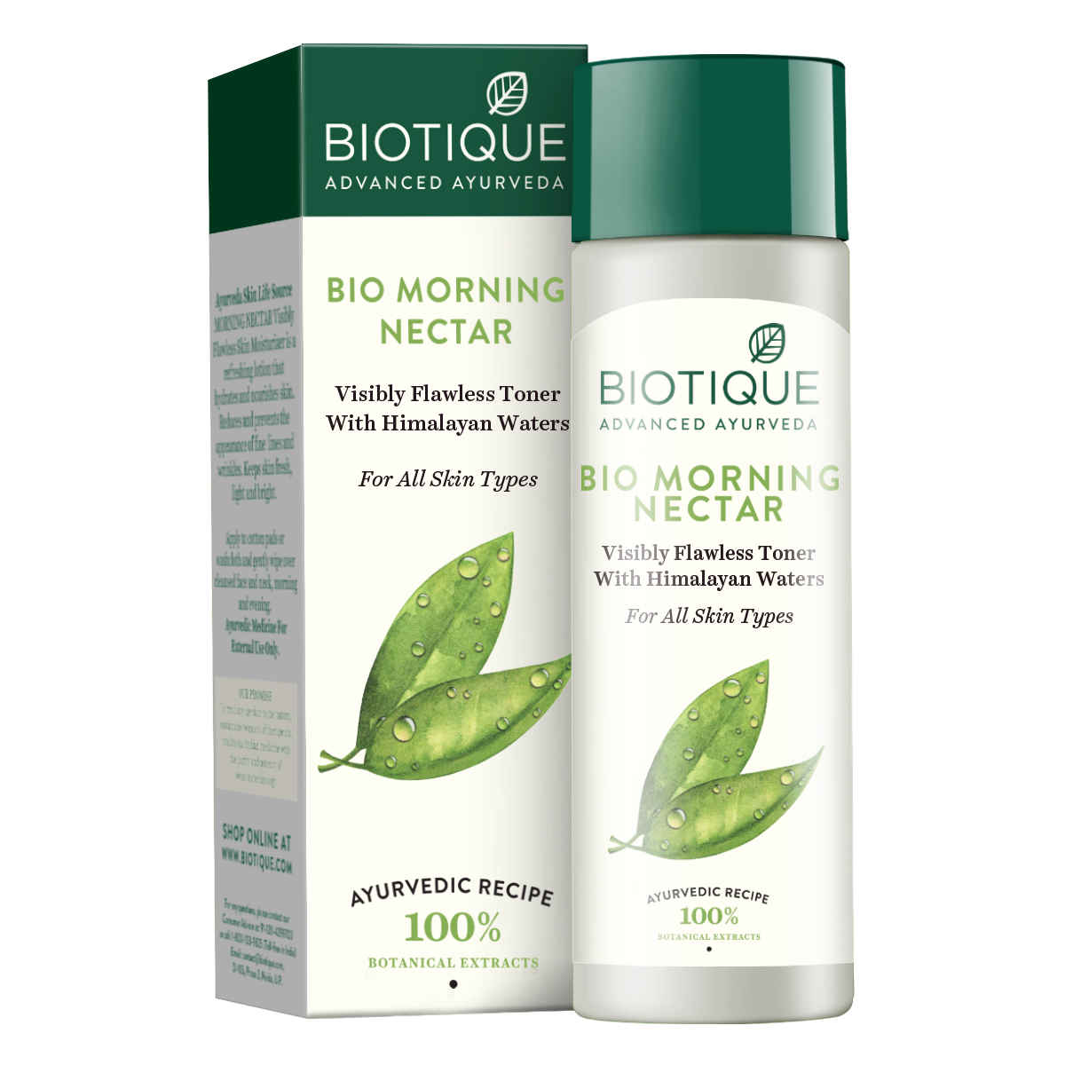 Buy Biotique Bio Morning Nectar Visibly Flawless Toner With Himalayan Waters (120 ml) - Purplle