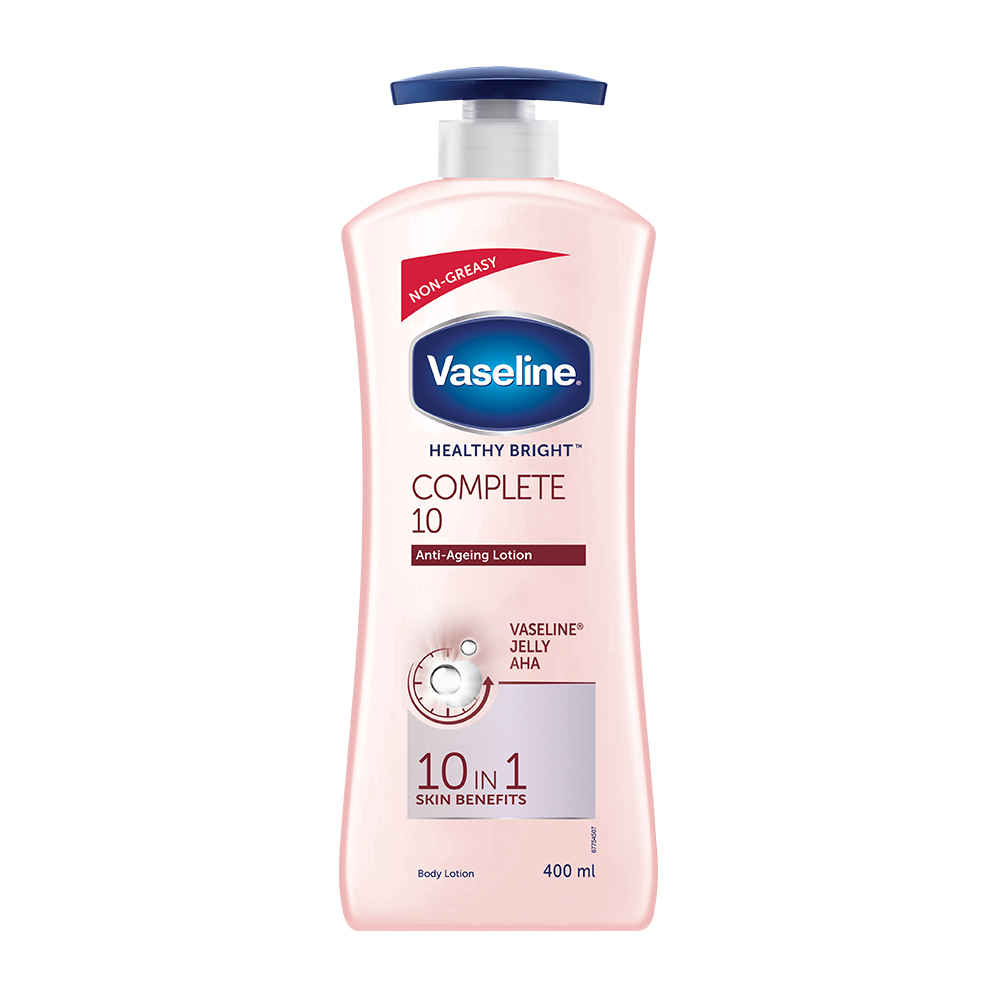 Buy Vaseline Healthy Bright Complete 10 Body Lotion (400 ml) - Purplle