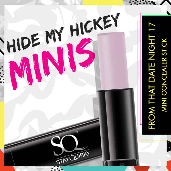 Buy Stay Quirky Hide my Hickey Concealer Minis - From That Date Night 17 | Buildabale Coverage | Brightening | Long Lasting | Smudgeproof | Transferproof - Purplle