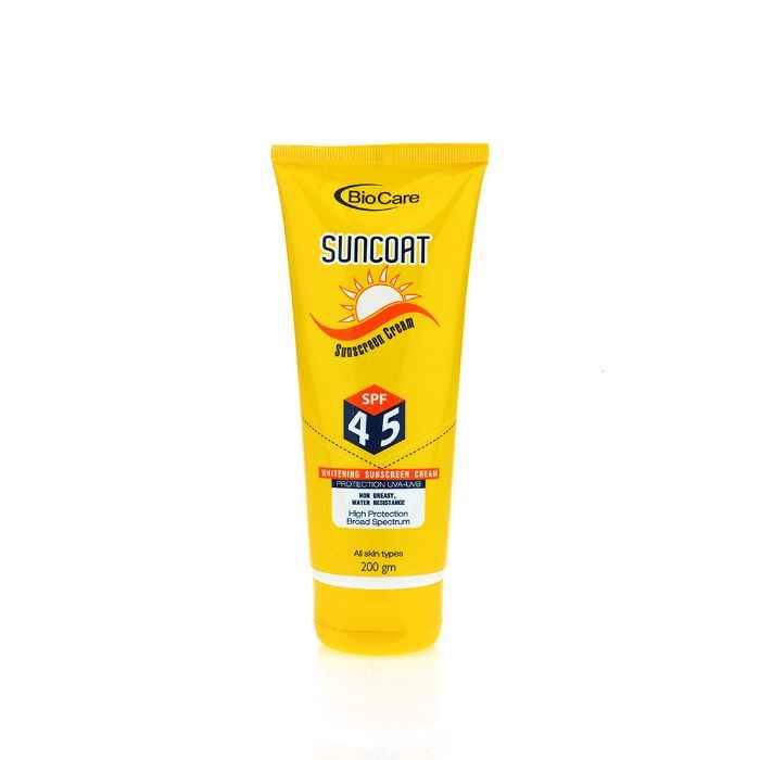 Buy Gemblue Biocare Suncoat Sunscreen Cream SPF45, 200ml - Purplle