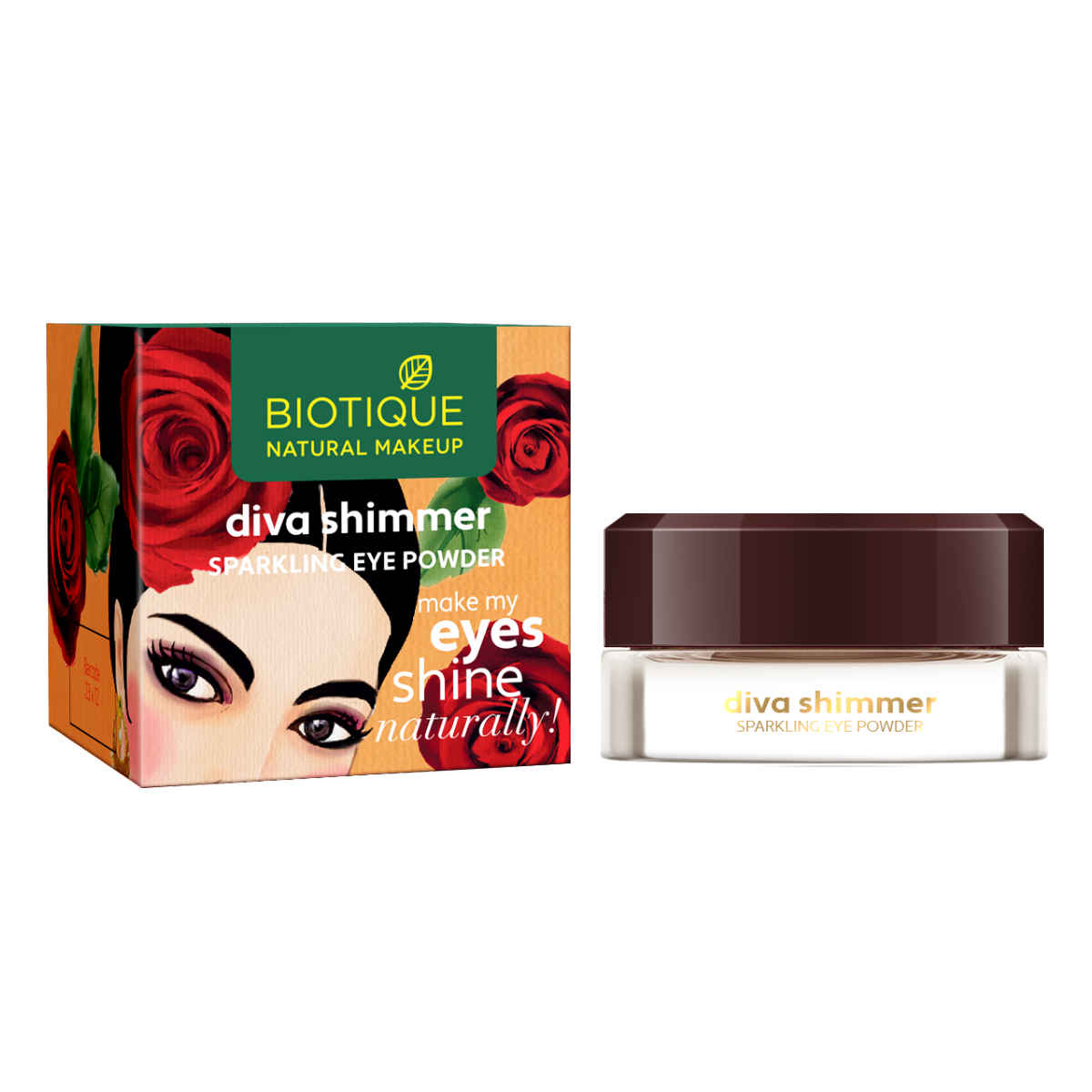Buy Biotique Natural Makeup Diva Shimmer Sparkling Eyepowder (Love Potion)(1.5 g) - Purplle