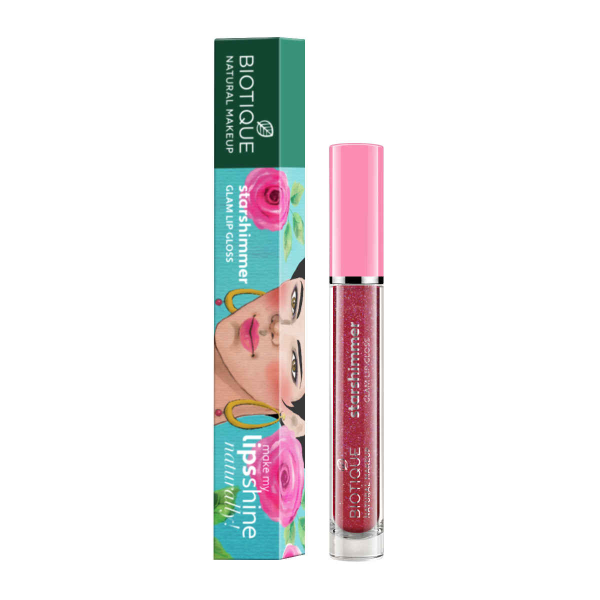 Buy Biotique Natural Makeup Starshimmer Glam Lipgloss (Daring Desire)(3.5 ml) - Purplle