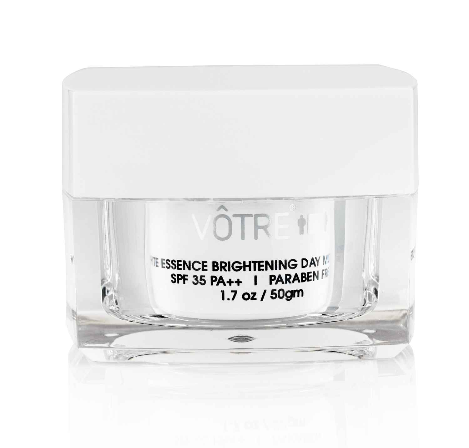 Buy Votre Lightening & Brightening Day Moisturiser Spf 35 Pa +++:- "White Essence" (50 gm) Jar - Purplle