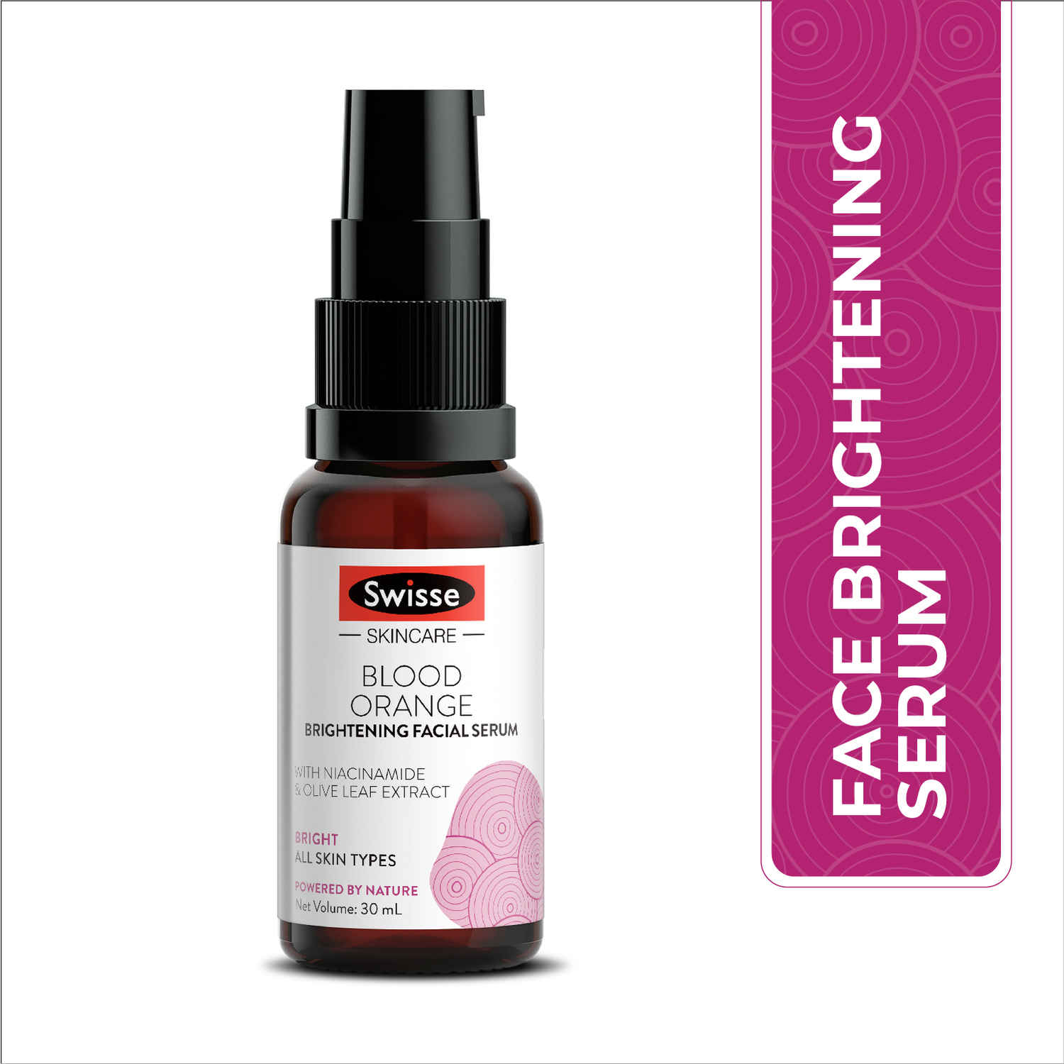 Buy Swisse Skincare Blood Orange Brightening Facial Serum with Olive Leaf Extract, Niacinamide (30 ml) (For All Skin Type) - Purplle