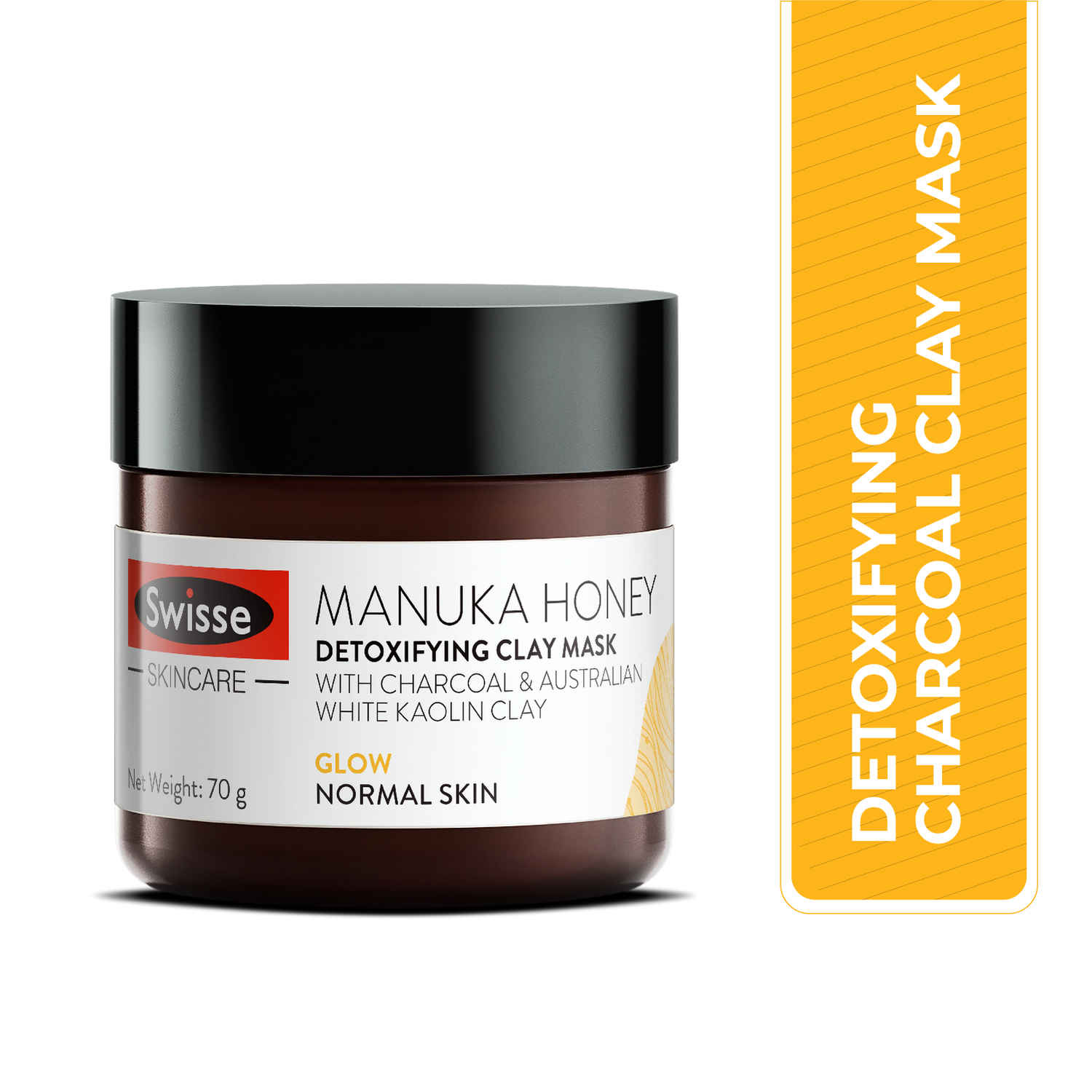 Buy Swisse Skincare Manuka Honey Detoxifying Clay Mask for Skin Detox and Glow (70 g) (Normal Skin) - Purplle