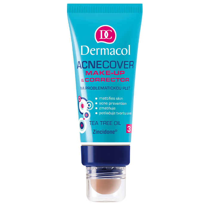Buy Dermacol ACNECOVER MAKE-UP AND CORRECTOR NO.3 - Purplle