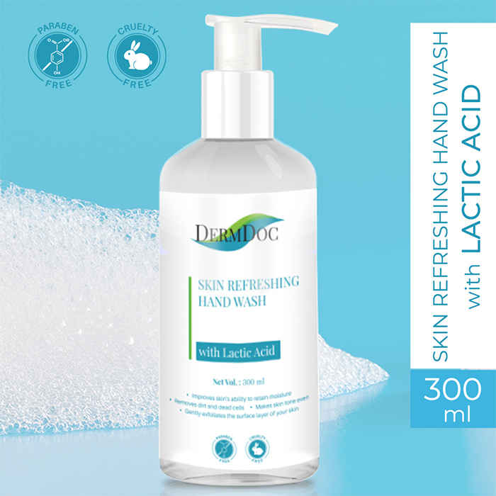 Buy DermDoc Skin Refreshing & Purifying Handwash with Lactic Acid(300 ml) - Purplle