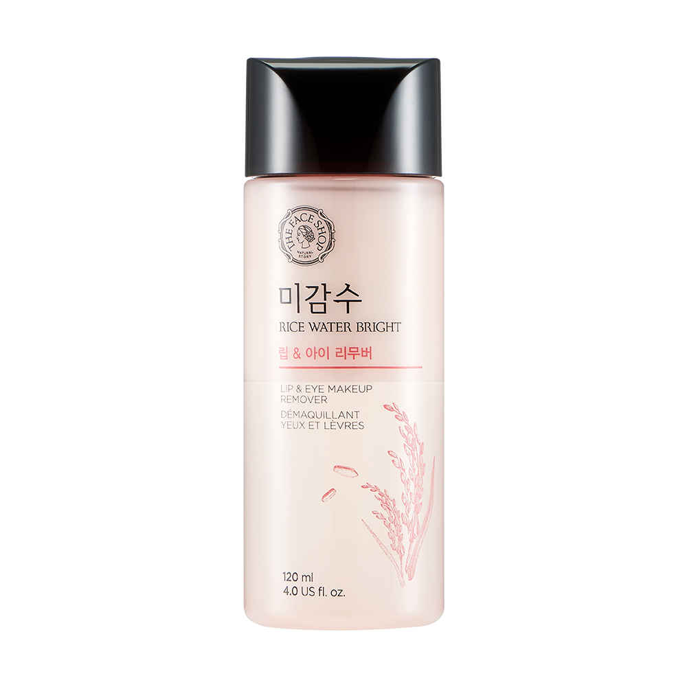 Buy The Face Shop Rice Water Bright Lip & Eye Makeup Remover (120Ml) - Purplle