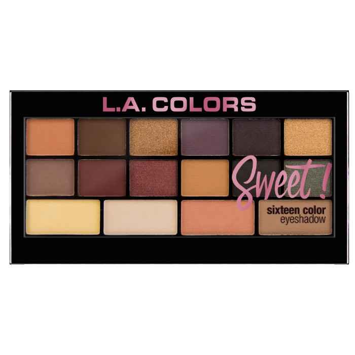 Buy L.A. Colors Sweet 16 Color Eyeshadow Palette - Seductive 20 g - Purplle