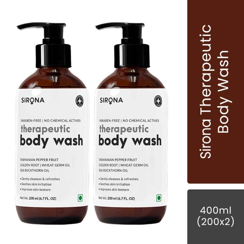 Buy Sirona Natural Anti Fungal Therapeutic Body Wash With 5 Magical Herbs - Help Reduce Body Odor, Itching & Promotes Healthy Feet, Skin & Nails (200 ml) (Pack of 2) - Purplle