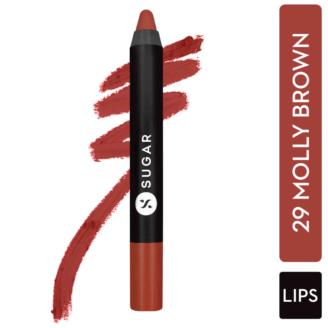 Buy SUGAR Matte As Hell Crayon Lipstick - 29 Molly Brown - Purplle