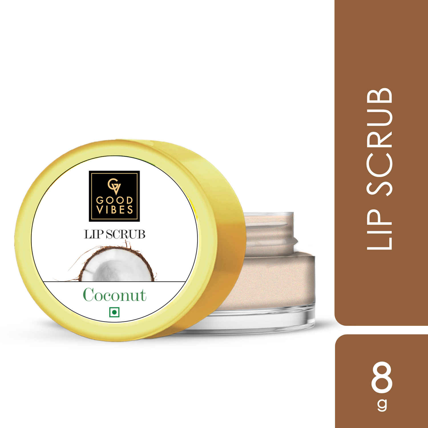 Buy Good Vibes Lip Scrub - Coconut 8 g - Purplle