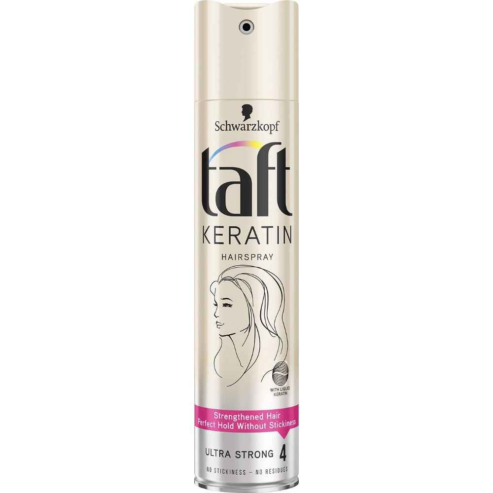 Buy Schwarzkopf Taft Keratin Hair Spray Ultra Strong 4 (250 ml) - Purplle