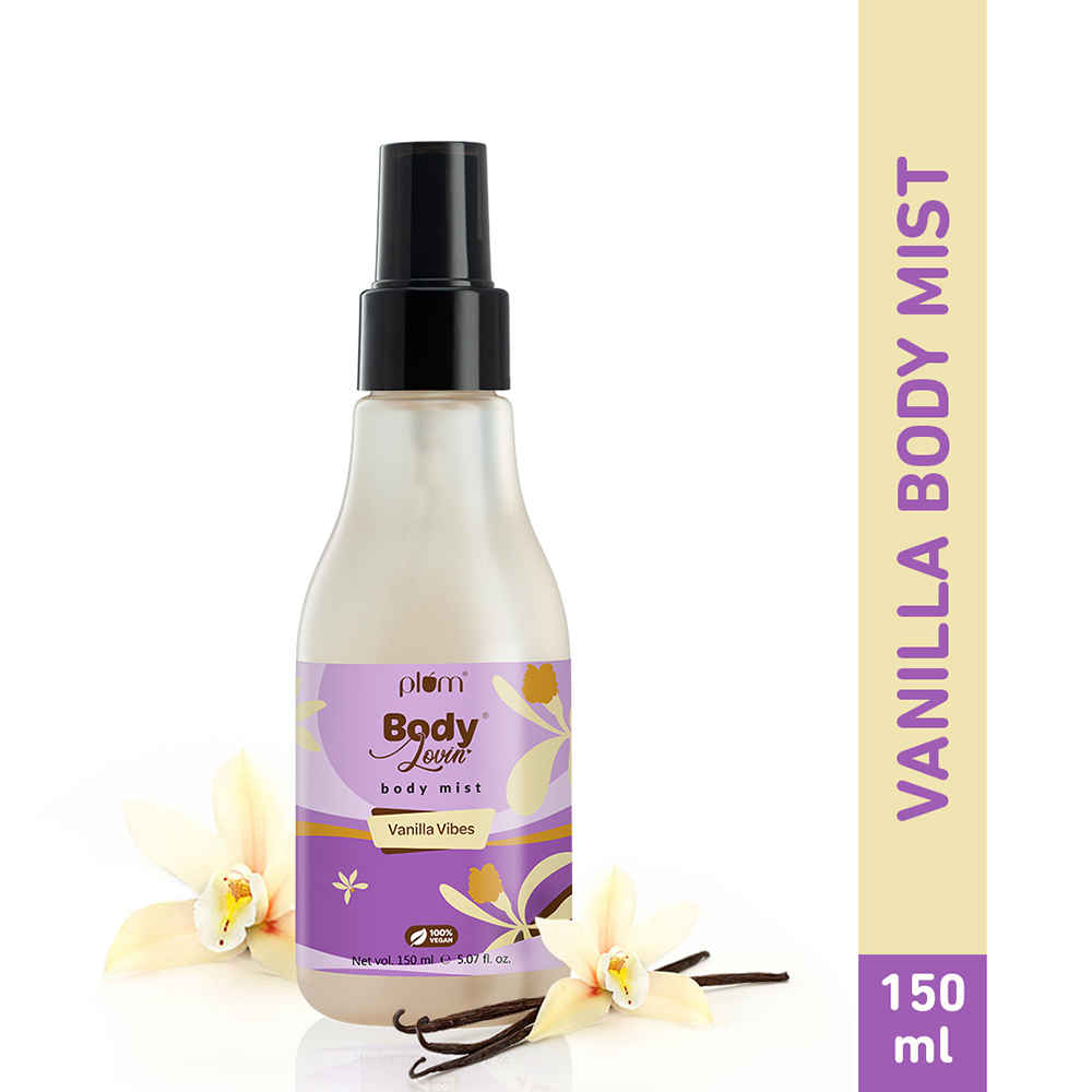 Buy Plum BodyLovin' Vanilla Vibes Body Mist | Long Lasting Vanilla Fragrance For Women With Warm & Cozy Vanila Scent | High On Fun | Travel-Friendly Perfume Body Spray 150 ml - Purplle