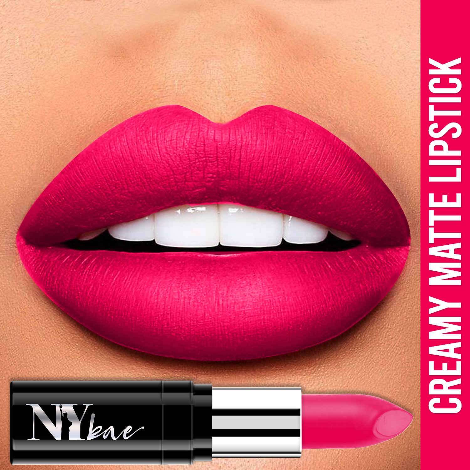 Buy NY Bae LipstickA Creamy MatteA Pink - Manhattan Maiden 12 (4.2 gm) - Purplle