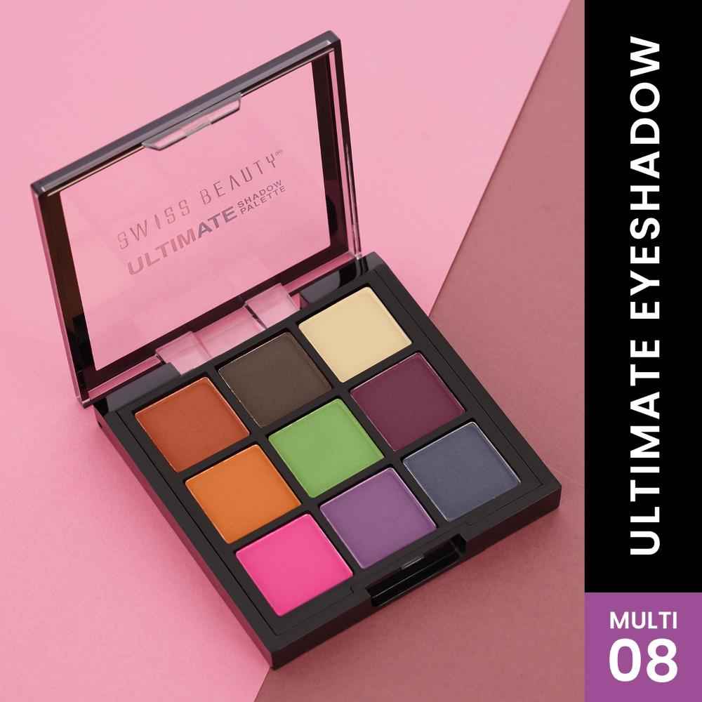 Buy Swiss Beauty Ultimate Eyeshadow Palette Kit 8(9 g) - Purplle