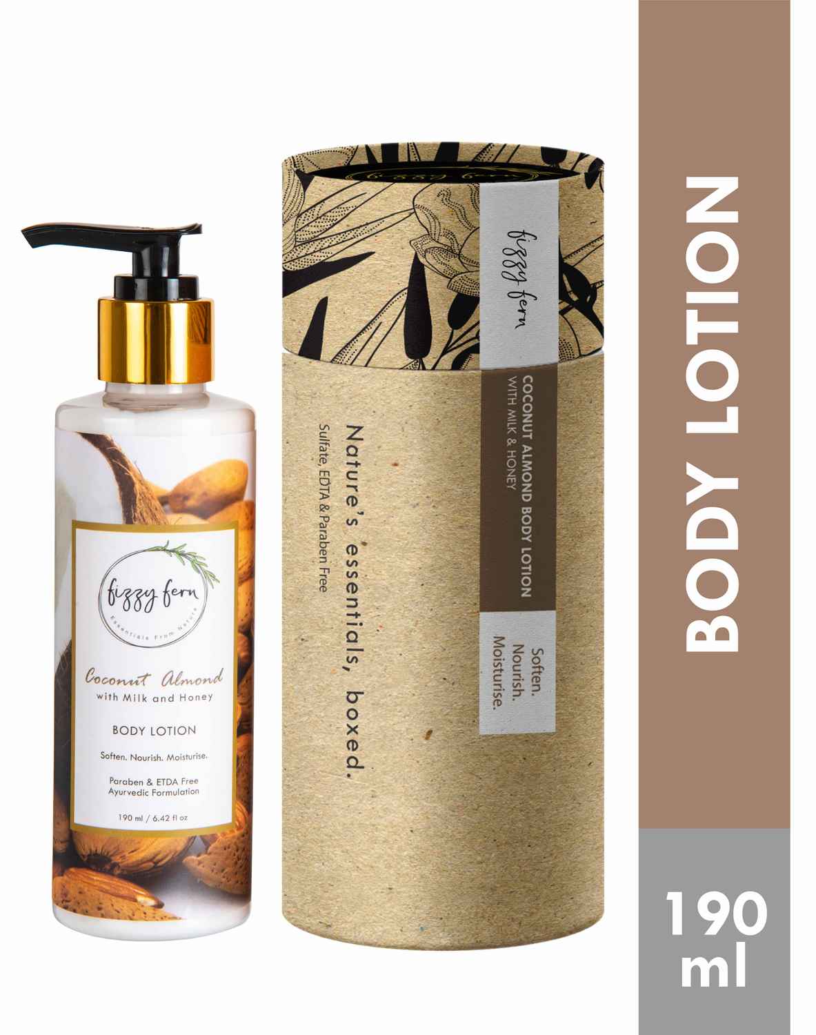 Buy Fizzy Fern Coconut Almond Body Lotion, with Milk & Honey Online ...