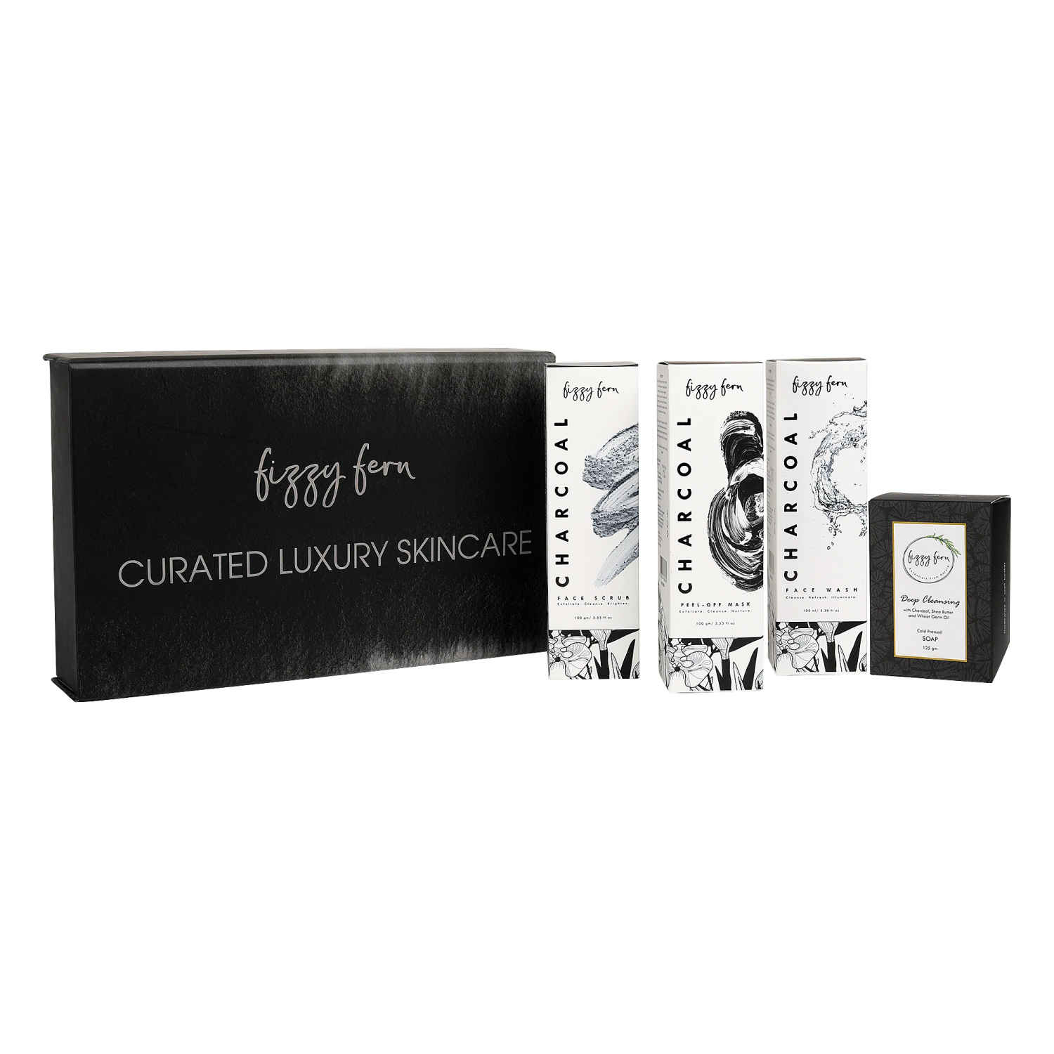 Buy Fizzy Fern Charcoal Charmers Gift Box Online | Purplle