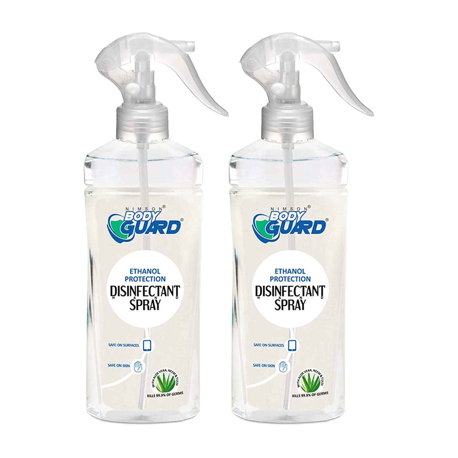 Buy Aryanveda Bodyguard Hygiene Cleanser Alcohol-Based Disinfectant Spray (200 ml) Per Bottle (Pack of 2) - Purplle