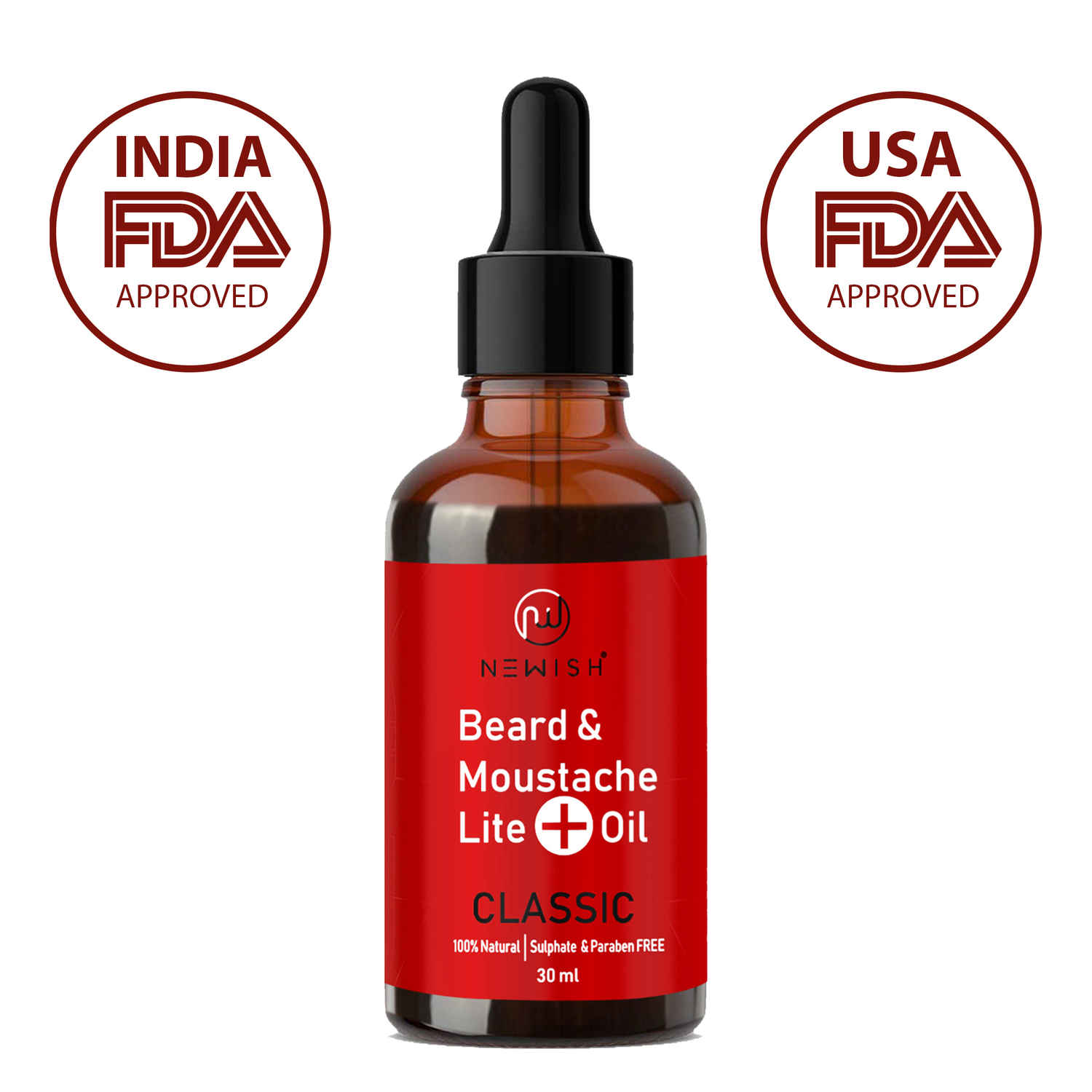 Buy Newish Beard Oil Men For Original Growth (30 ml) - Purplle