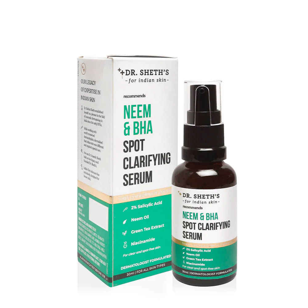 Buy Dr Sheth's Neem & BHA Spot Clarifying Serum (30 ml) - Purplle