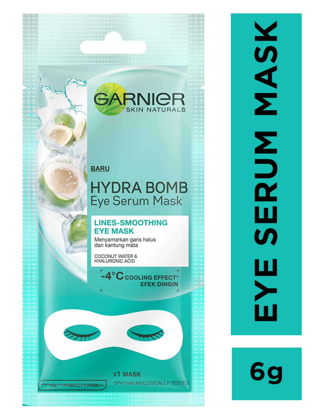 Buy Garnier Hydra Bomb Eye Serum Mask Coconut Water 6g - Purplle