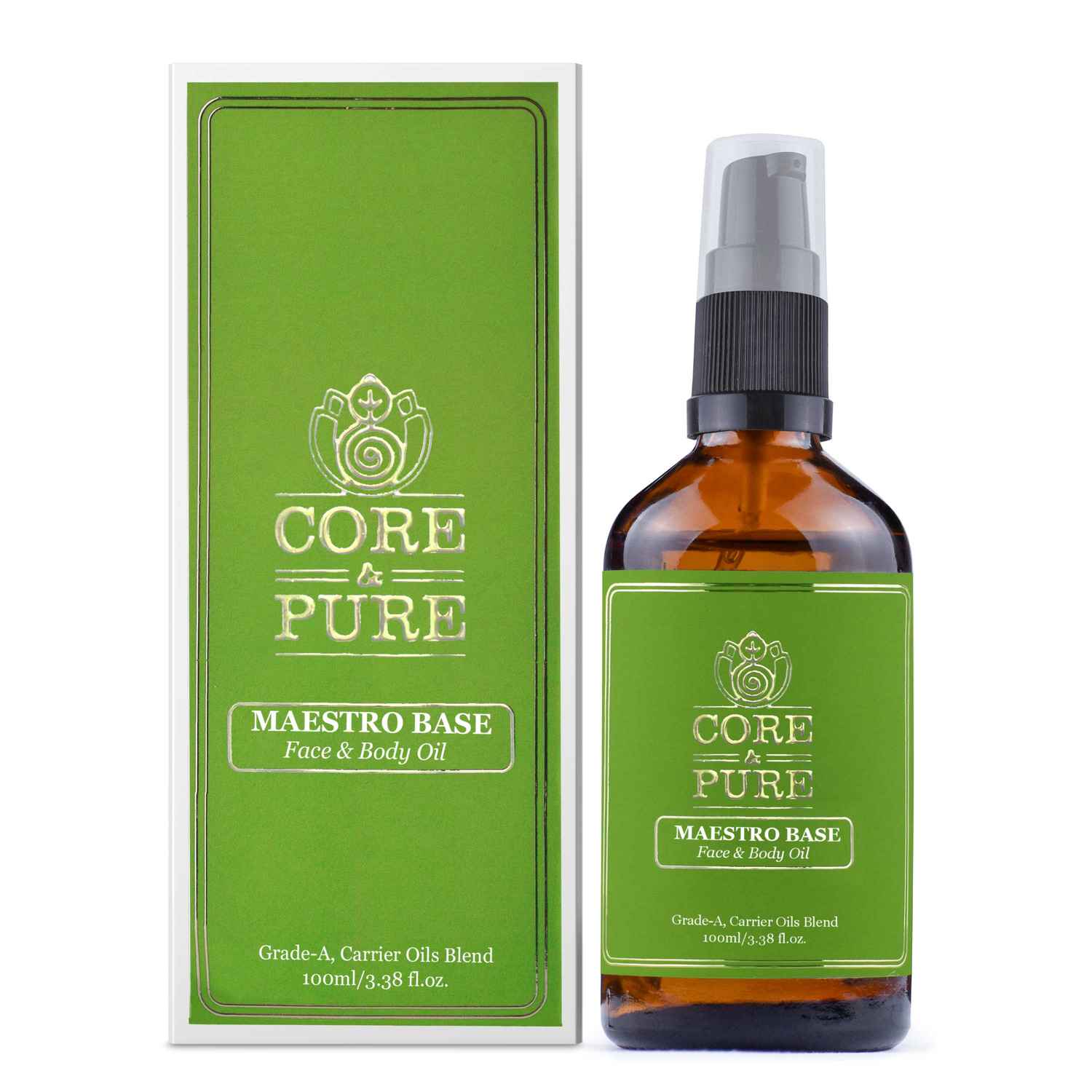 Buy CORE & PURE Maestro Base Face and Body Oil for Nourished and Hydrated Skin (100 ml) - Purplle