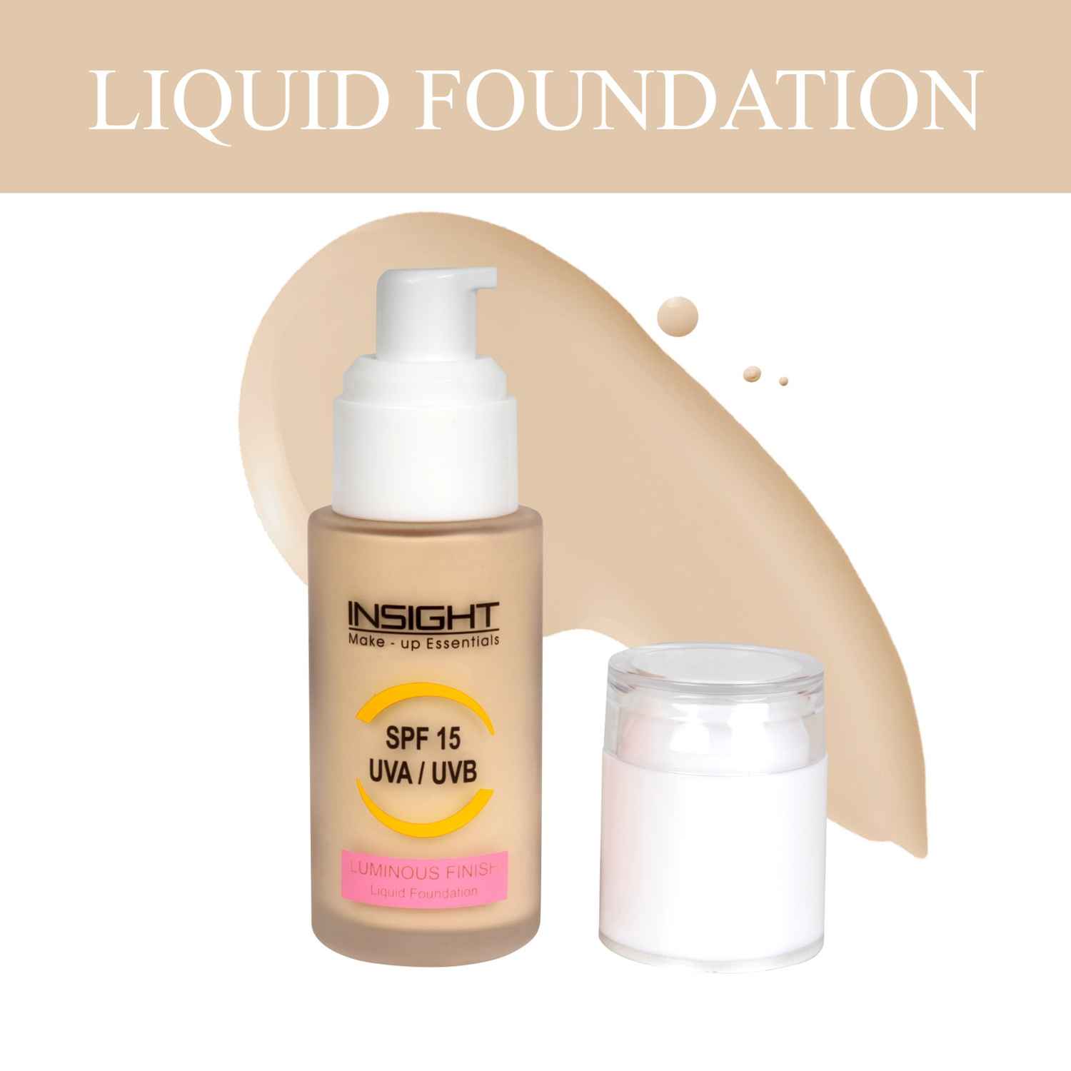 Buy Insight Luminous Finish Liquid Foundation SPF 15 (FD-02) - Natural Beige (40ml) - Purplle