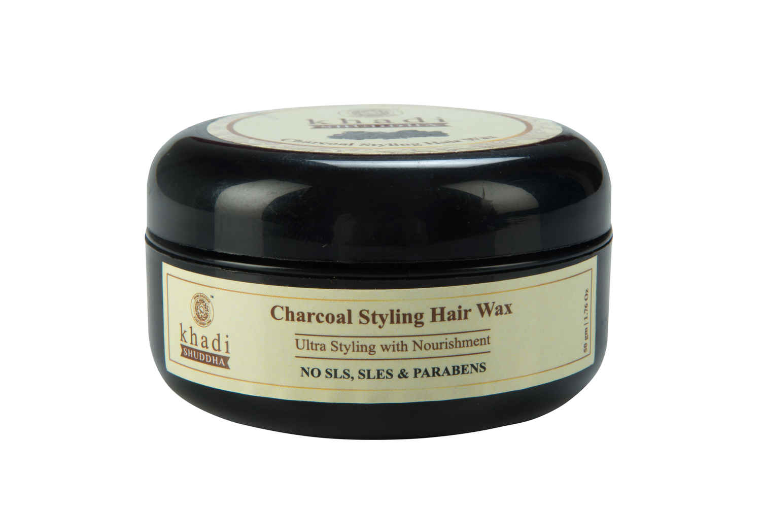 Buy Khadi Shuddha Charcoal Styling Hair Wax - No Sls Sles & Paraben - Purplle